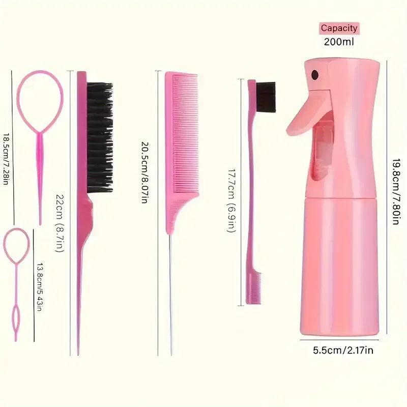 6pc Hair Styling Brush Set – Salon & Home Hairdressing Brushes