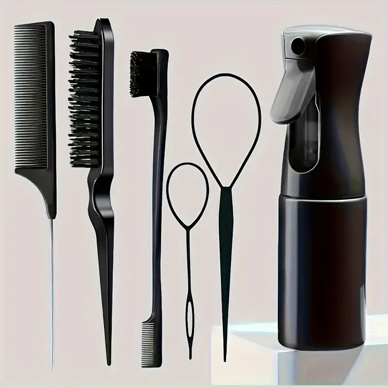 6pc Hair Styling Brush Set – Salon & Home Hairdressing Brushes